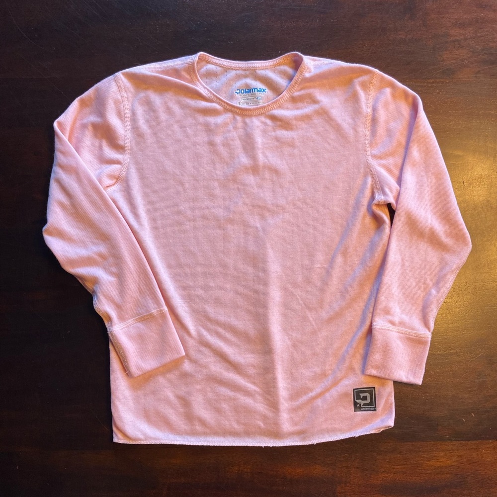 Polarmax technical base layer girls size small - light pink